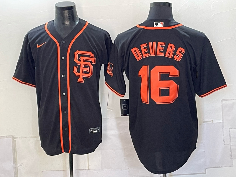 2026 Men Nike San Francisco Giants #16 Devers black Game MLB Jersey 100605